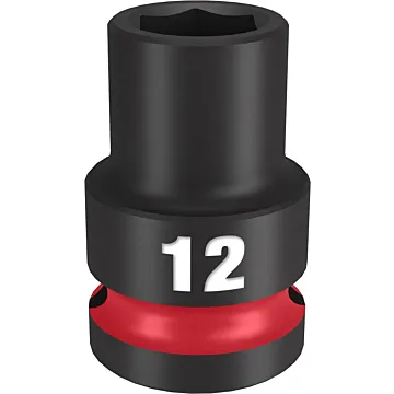 Milwaukee SHOCKWAVE™ Impact Duty 1/2" Drive 12MM Standard 6 Point Socket