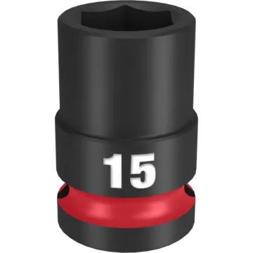 Milwaukee SHOCKWAVE™ Impact Duty 1/2" Drive 15MM Standard 6 Point Socket
