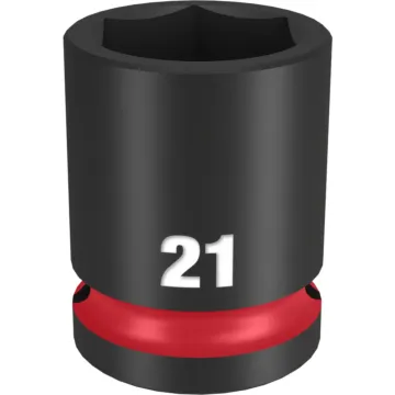 Milwaukee SHOCKWAVE™ Impact Duty 1/2" Drive 21MM Standard 6 Point Socket
