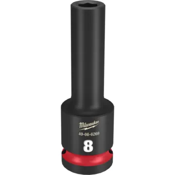 Milwaukee SHOCKWAVE™ Impact Duty 1/2" Drive 8MM Deep 6 Point Socket