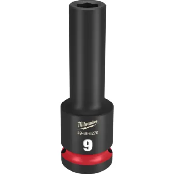 Milwaukee SHOCKWAVE™ Impact Duty 1/2" Drive 9MM Deep 6 Point Socket