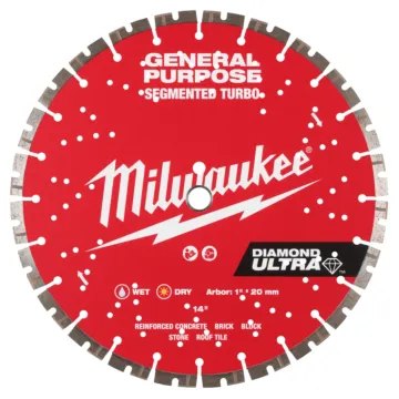 Milwaukee 14" DIAMOND ULTRA™ Segmented Turbo, General Purpose Diamond Blade