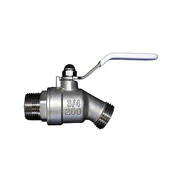 Hose bibb ball valve 3/4" SS