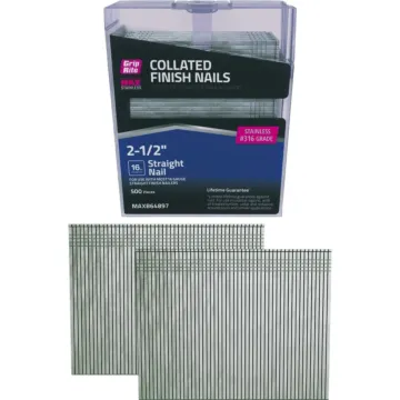 Grip-Rite 2-1/2 In. x 16 ga #304 Stainless Steel Straight Collated Finishing Nail (1000-Count)