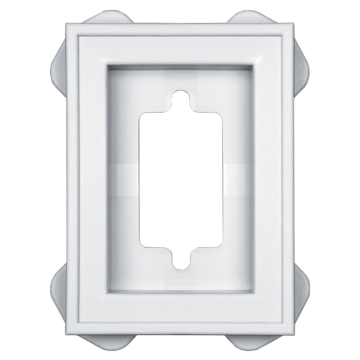 Ply Gem Mounting Block, 6-5/16 in. L, 4-1/2 in. W (White)