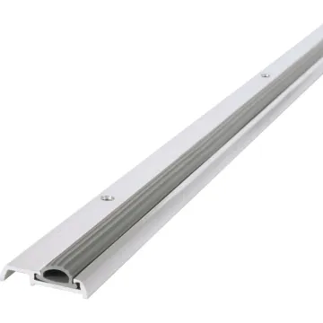 M-D Building Products 1-3/8 In. x 7/16 In. x 36 In. Silver Aluminum and Vinyl Mini Low-Profile Threshold
