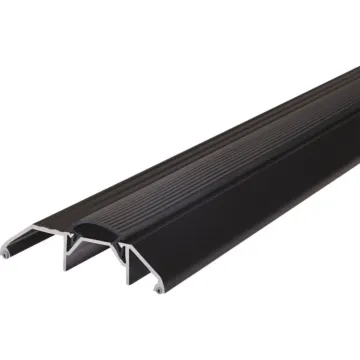M-D Building Products 3-3/4 In. x 1-1/8 In. x 36 In. Brown Aluminum and Vinyl Heavy-Duty High-Profile Threshold