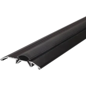 M-D Building Products 3-3/4 In. x 3/4 In. x 36 In. Bright Gold Aluminum and Vinyl Heavy-Duty Low-Profile Threshold