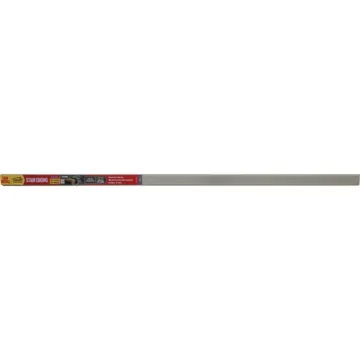 M-D Building Products 36 In. Satin Nickel Aluminum CINCH Fluted Stair Edging