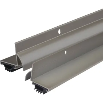 M-D Building Products 1.75 In. W. x 1.625 In. H. x 36 In. L. Aluminum Satin Nickel Door Bottom