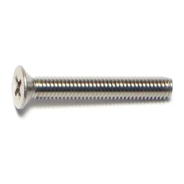 3 mm - 0.50 x 20 mm Machine Screw, Phillips Flat Head, Zinc 