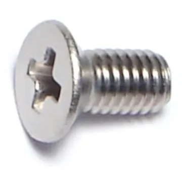 3 mm - 0.50 x 6 mm Machine Screw, Phillips Flat Head, Zinc 