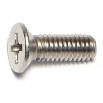 4 mm - 0.70 x 12 mm Machine Screw, Phillips Flat Head, Zinc 