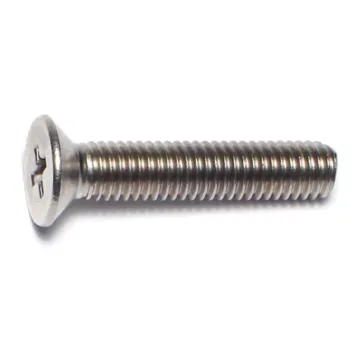 5 mm - 0.80 x 25 mm Machine Screw, Phillips Flat Head, Stainless Steel 