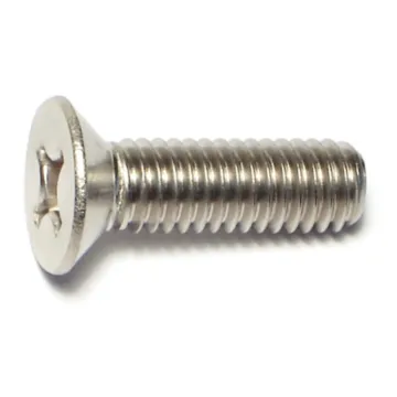 6 mm - 1.00 x 20 mm Machine Screw, Phillips Flat Head, Stainless Steel 