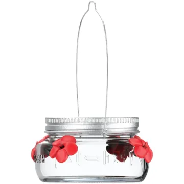 Nature's Way Glass Mason Jar Hummingbird Feeder - 6 oz