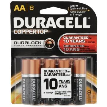 DuraCell CopperTop AA Alkaline Battery (8-Pack)