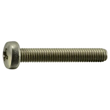3 mm - 0.50 x 20 mm Machine Screw, Phillips Pan Head, Zinc 