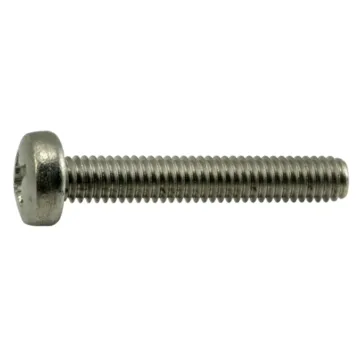 4 mm - 0.70 x 25 mm Machine Screw, Phillips Pan Head, Zinc 