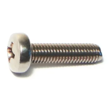 5 mm - 0.80 x 20 mm Machine Screw, Phillips Pan Head, Zinc 