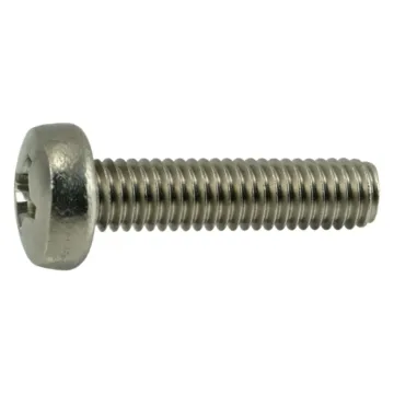 6 mm - 1.00 x 25 mm Machine Screw, Phillips Pan Head, Zinc 