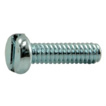 1.6mm - 0.35 x 6 mm Machine Screw, Phillips Round Head, Zinc 