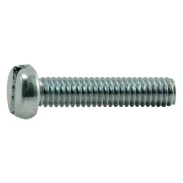 2.5 mm - 0.45 x 12 mm Machine Screw, Phillips Pan Head, Zinc 
