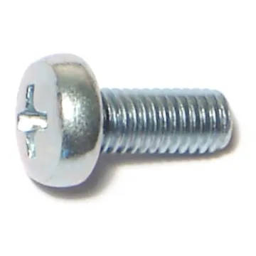 5 mm - 0.80 x 12 mm Machine Screw, Phillips Pan Head, Zinc 
