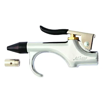 Milton Air Blow Gun 1/4" NPT Pneumatic Blow Tool w/ Rubber and Safety Tip Nozzles - S-148