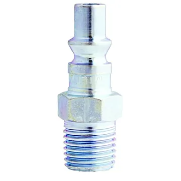 Milton Air Plug Steel A-Style Pneumatic Tool Fitting 1/4" NPT Male, S-777