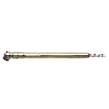 Milton Tire Pressure Gauge, Single Ball-Head Air Chuck, Nickel-plated Brass Pencil Tire Gauge, 5-50 PSI Cars/SUV