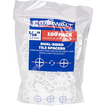 Marshalltown Dual-Sided 4-corner Spacer 1/16" 100 pk