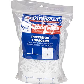 Marshalltown Precision Leave-In T-spacer 1/16" 1,000 pk