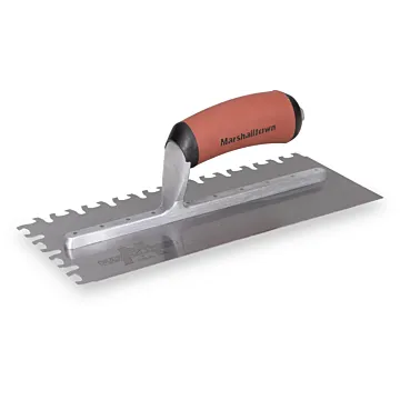 Marshalltown Euro Notched Trowel 11 in. x 4-1/2 in. with DuroSoft® Handle