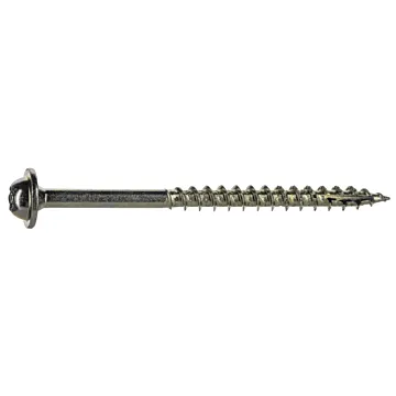 #9 x 2-1/2" Star Truss Head, Wood Screw, Yellow Zinc (Bulk Box 1 lb)