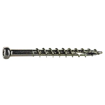 #8 x 1-5/8" Star Drive, Trim Head Screw, Yellow Zinc (Bulk Box 1 lb)