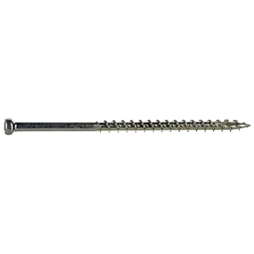 #8 x 3" Star Drive, Trim Head Screw, Yellow Zinc (Bulk Box 1 lb)