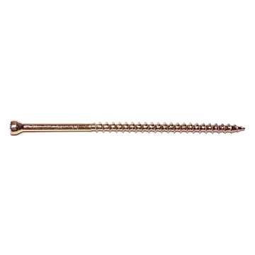 #9 x 4" Star Drive, Trim Head Screw, Yellow Zinc (Bulk Box 1 lb)