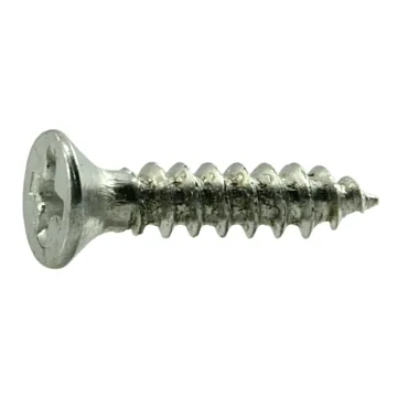 #4 x 1/2" Phillips Flat Head, Wood Screw, Zinc (Bulk Box 1 lb)