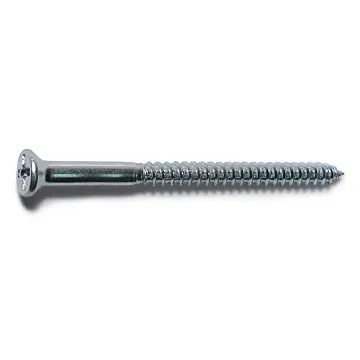 #8 x 2-1/2" Phillips Flat Head, Wood Screw, Zinc (Bulk Box 1 lb)