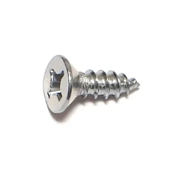 #10 x 5/8" Phillips Flat Head, Wood Screw, Zinc (Bulk Box 1 lb)