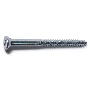 #10 x 2-1/2" Phillips Flat Head, Wood Screw, Zinc (Bulk Box 1 lb)