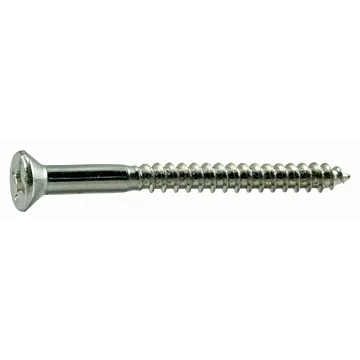 #12 x 2-1/2" Phillips Flat Head, Wood Screw, Zinc (Bulk Box 1 lb)