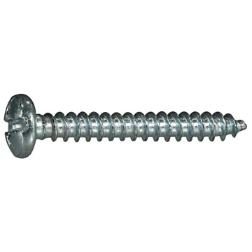 #6 x 1" Combo Pan Head, Sheet Metal Screw, Zinc (Bulk Box 1 lb)