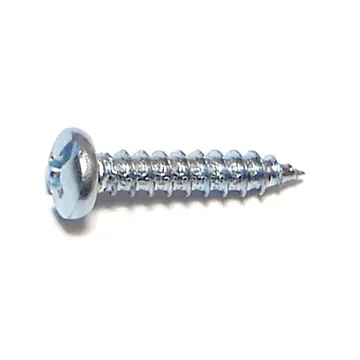 #7 x 3/4" Combo Pan Head, Sheet Metal Screw, Zinc (Bulk Box 1 lb)