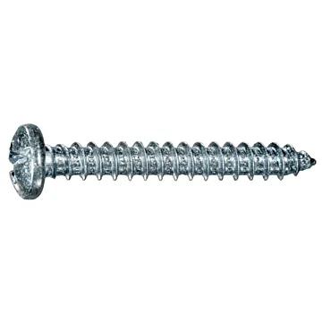#8 x 1-1/4" Combo Pan Head, Sheet Metal Screw, Zinc (Bulk Box 1 lb)