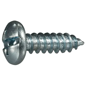 #12 x 3/4" Combo Pan Head, Sheet Metal Screw, Zinc (Bulk Box 1 lb)