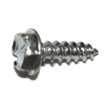 #7 x 1/2" Slotted Hex Washer Head, Sheet Metal Screw, Zinc (Bulk Box 1 lb)