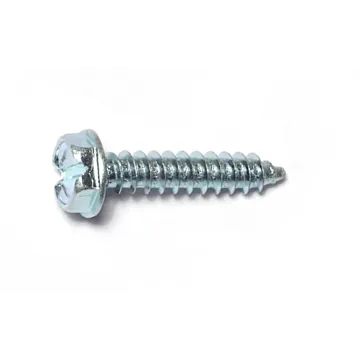 #7 x 3/4" Slotted Hex Washer Head, Sheet Metal Screw, Zinc (Bulk Box 1 lb)