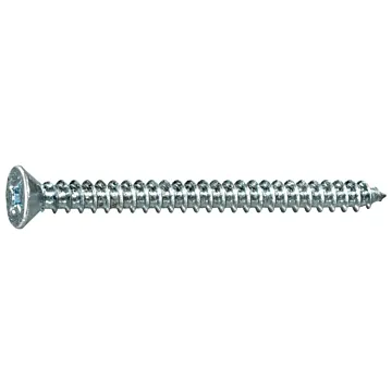 #8 x 2" Phillips Flat Head, Sheet Metal Screw, Zinc (Bulk Box 1 lb)